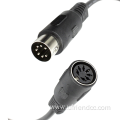 Male Female Din 8/7/13pin cable for Subwoofer home